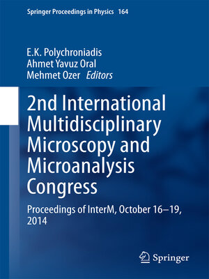 cover image of 2nd International Multidisciplinary Microscopy and Microanalysis Congress